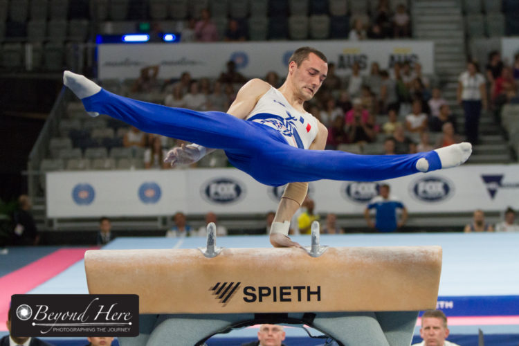 Gymnast on Pommel horse